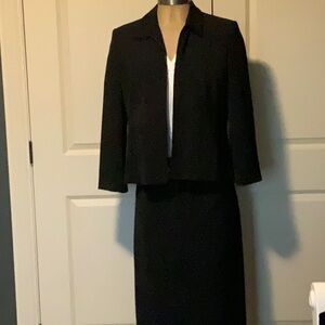 Village, Liz Claiborne  2 piece Black Suit Jacket Size 18, Skirt Size 16